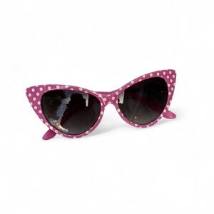 Pink Polka Dot Cat Eye Sunglasses